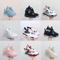 New 4 Kids basketball shoes Children Outdoor sports shoes Gym Red Chicago 4s luxury Athletic Boy Girls sneakers