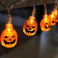 Strings Hi-Lumix Halloween decoração de abóbora Fairy Light LED lanternas de cordas para festa ao ar livre Luces