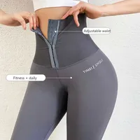 Yoga Outfits High Waist Breasted Leggings Women Sexy Tights Female Yoga Pants Fitness Workout Set Sports Bra Pants Body Shaper Running Sets T220930