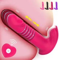 Sex Toy Massager remote Control Telescopic Dildo Vibrator Heating Clitoris Stimulator Anal Plug g Spot Vagina Female Masturbator Toys