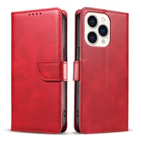 for iphone Cell Phone Cases 14 13 12 X pro max Plus MINI Samsung S22 S21 ULTRA Flip leather case Magnetic attraction Calf pattern PU and TPU