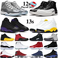 11s Cool Grey Men Women Basketball Shoes Concord Bred 12s Playoffs Royalty 13s Del Sol Court Purple Flint Sports Sneakers Jogging Walking
