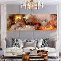 Canvas Painting Wall Posters and Prints Unrealistic Clouds Wall Art Pictures For Living Room Decoration Dining Restaurant el Ho258V