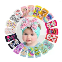 Hair Accessories Headwear Infant Stretch 1PC Headband Baby Hairband Floral Bow Girls Kids Jewelry Braids Light Up Headbands