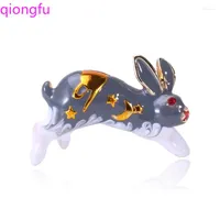 Brooches Qiongfu Cartoon Alloy Brooch Wild Clothing Accessories Pin Christmas Gift Female
