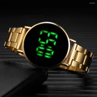 Wristwatches Women Digital Watches Luxury Waterproof Men Sport Watch Stainless Steel Watchband Simple LED Electronic Clock Zegarek Damski
