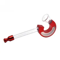C-shaped tobacco pipes metal smoking Pipe is easy to clean glass pipe