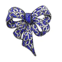 Smycken cindy xiang svart f￤rg strass b￥gbroscher f￶r kvinnor stor bowknot brosch vintage mode smycken vinter tillbeh￶r