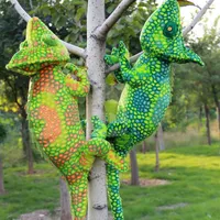 boy and girl birthday Lizards doll pillow creative personality simulation spoof smile chameleon plush toy gift for children312m