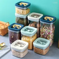 Storage Bottles & Jars Moistureproof Grain Seal Pot Food-grade Plastic Kitchen Receive Home Multi-functional Tank