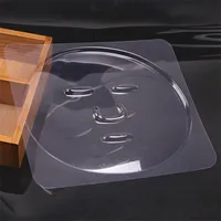 300PCS PVC Przezroczysta maska ​​twarzy Taca Tray Tray Clear DIY Skin Film Film plastikowy arkusz Piękno Makijaż wodorostów Mud