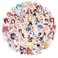 50pcs Hentai Sexy Anime Aufkleber Kawaii Hot Lady Loli Vinyl Aufkleber wasserdichte ￤sthetische Abziehbilder f￼r Jungen Jungen Erwachsene