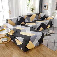 Chair Covers Geometric Stretch Sofa Cover Elastic Slipcover Couch For Living Room Home Decor 1 2 3 4 Seater