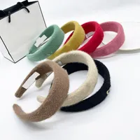 23ss 20color Brand Designer Old Flowers Letter Headbands Fashion Stripe Women Cloth PU Leather Edge Hair Hoop Headwrap Head Accessories