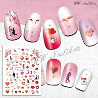 Nail Stickers 10pcs 3D Sticker Lovely Flower Art Decorations Leaves Letter Wrap Decals Slider Design Adhesive Manicure Tips