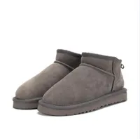 Australia women ultra mini snow boots slipper man sluggard Soft comfortable Sheepskin keep warm plush boots with card dustbag nice gifts U2023