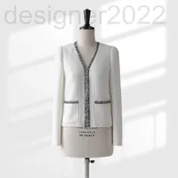 Women's Hoodies & Sweatshirts designer Fan Yi refined collar temperament flower bud sleeve profile white short fragrant coat female long solid color 9OV8