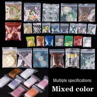 Storage Bags Color Lovely Beautiful Plastic Bag Can Be Re-sealed Transparent Sundries Powder Pills Packaging