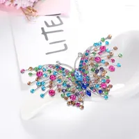 Brooches Rhinestone Butterfly For Women Lady Beauty Insects Weddings Party Brooch Pins Gifts