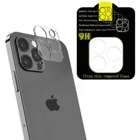 HD Clear Scratch-resistent bakre kameralinsskärmskydd härdad glas transparent full täckning för iPhone 14 13 12 mini 11 Pro Max No Package
