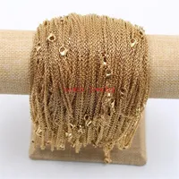 Chains Lot Of 10pcs 20pcs Thin 2mm 18'' Women Girls Jewelry Stainless Steel Oval ROLO Chain Necklace Gold In Bulk2197