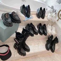 Dress Shoes Women Monolith Leather Shoe Platform Sneakers Casual P Triangle Black Cloudbust Outdoor Classic Matte Increase