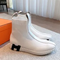 Casual Couple Small White Shoes Classic Socks Boots Breathable Color Blocking Sneakers Size 35-44
