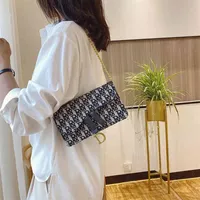 2022 Latest Models handbag whole spring printed women's bag street single shoulder with interlayer Canvas Bag224r