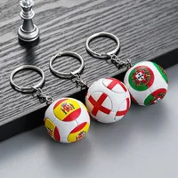 Feest gunst sleutelhanger souvenir hanger voetbalfans levert kleine geschenken nationale vlagteam sleutelring