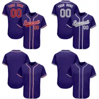 2022 baseball jerseys stitched Chea Custom Purple Wholesale Embroidered Fashion Stitched College Students Sport Shirts Indoor Outdoor