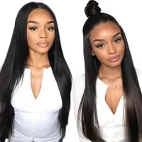 Gorgeous 13X6 Transparent Mink Straight Virgin HD Lace Front Wig Silky 40 Inch Human Hair Wig Transparent HD Lace Frontal Wig2960