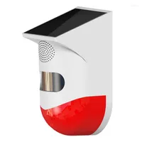 Smart Home Sensor Wifi Solar Infrared Detector Alarm System Siren Outdoor PIR Waterproof Wireless Strobe