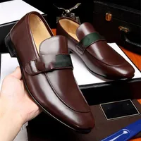 Top Luxurys Designer Oxfords Dress Shoes Luxury Men's Leisure Fashion Flat Shoes Gentleman Party Business Dress Slip On Loafe251A