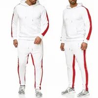 men's Tracksuits Men's Two-piece Suit Autumn Spring Slim Fit Leisure Sports Pants Comfort Running SuitMen's Y1JO#