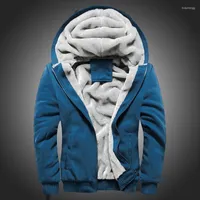 Herrenjacken Herren Herren voller Reißverschluss Fleece Jacke Hoodie Winterpullover Outweat Warm Coat Herrenmäntel Arbeitskleidung Arbeiten
