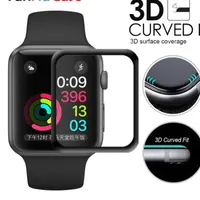Clear Apple Screen Protector Cover Film 3D Curved Tempered Glass For Iwatch Se 6 5 4 40Mm 44Mm Watch Series 3 2 1 38Mm 42Mm Full