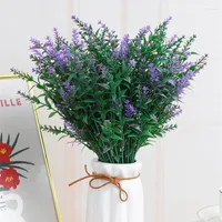 Fiori decorativi Lavender artificiale Gypsophila Plastica Bogenzie floreali fai -da -te Decor per decorazione del matrimonio regalo di fiori eterni