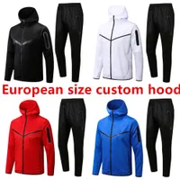 2022 2023 Soccer Wear hoodie Tracksuits jacket 22 23 Red Black Fancy Blue Orange White Full zip jacket set MEN SIZE S-XXL