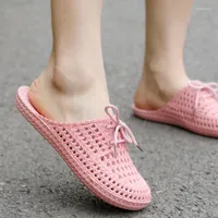 Slippers 2022 Beach Leisure Sandals Women's Hollow Out Hole Shoes Home Indoor And Outdoor Drag Lazy Fashion Student