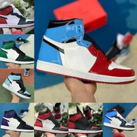 Green Dr Shoes Black Basketball Shoes Sports Shoes Game Royal Patent Court Purple Chicago Fragment Banned Twist High 1 1s Men Women Bred Toe