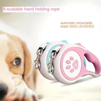 Dog Collars Leash Traction Rope Automatic Adjustable Outdoor Walk Pet Leashes 5M For Small Medium Big Lead Dogs Harness