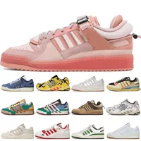Casual Outdoor Shoes Bad Bunny Forum Buckle Low Men Women Yellow Cream Blue Tint Core Black Benito Mens Trainers Athletic Sports Trainers Walking Jogging