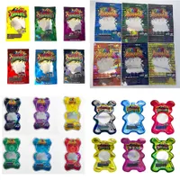 Dank Gummies edibles mylar packaging bags smell proof 420 infused zipper Holographic package 12 styles