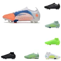 2022 Mens High Tops Soccer Shoes Superfly 8 Elite FG Cleats Mercurial Vapores 14 XIV Dragonfly MDS 회사 지상 남성 야외 호날두 CR7 축구 부츠 39-45