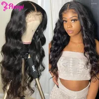 Body Wave Lace Front Human Hair Wigs For Women Raw Inidan Wavy 13x4 4x4 Closure