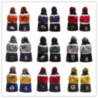 Wholesale winter Beanies 2023 Knitted Hats All 32 Teams football beanie sports team Women Men popular fashion winter hat