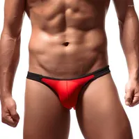 Underpants Sexy Briefs Low-waist Man Underwear 8 Color Cool Penis Pouch Slip Men Innerwear Gay Ice Silk Male Bikini