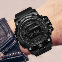 Wristwatches Mens Watch Simple Luminous Sensor Led Digital Electronic Bracelet Watches Outdoor Running Sport Waterproof Relogio Reloj
