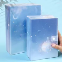 B5 A5 Waterproof PU Notebook Ultra-thick And Large Plastic Sleeve This Student's High-value Cute Cartoon Starry Sky