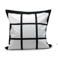 DIY Heat Transfer Household Pillow Case Single Sided Sublimation Blank Sofa Decorative Pillowcase GWB15956